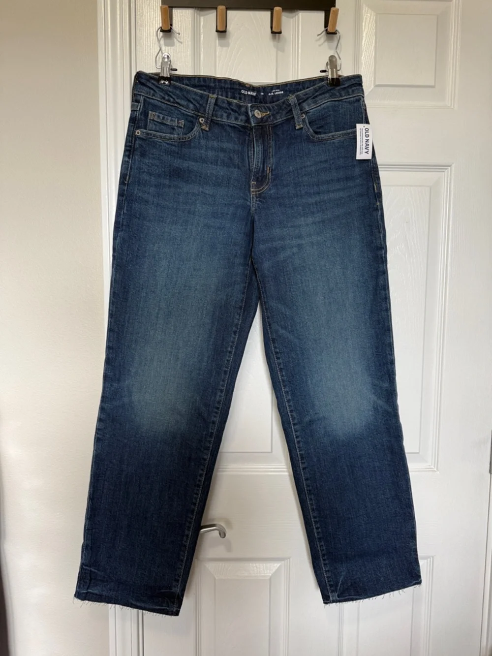 Old Navy women’s OG Loose low rise jeans NWT size 10 blue straight leg - Picture 1 of 7